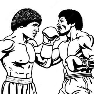 Rocky Vs Apollo Creed Coloring Page 11768-9663