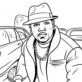 Hip Hop Gangster Coloring Page 11787-9668