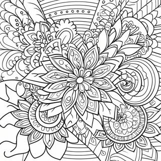 Relaxation Flower Mandala Coloring Page 11797-9676