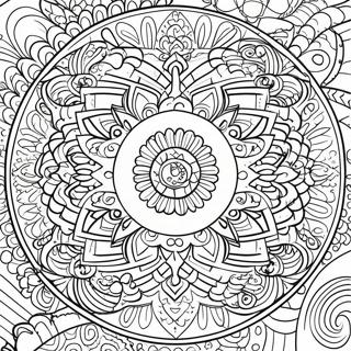 Satisfying Mandala Coloring Page 11807-9684