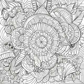 Intricate Geometric Patterns Coloring Page 11808-9685