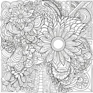 Intricate Geometric Patterns Coloring Page 11808-9686