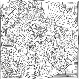 Intricate Geometric Patterns Coloring Page 11808-9687