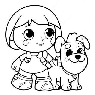 Dora And Boots Coloring Page 11847-9698