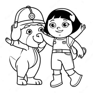 Dora And Boots Coloring Page 11847-9700