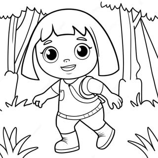 Dora The Explorer Adventure Coloring Page 11848-9701