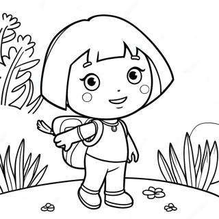 Dora The Explorer Adventure Coloring Page 11848-9703