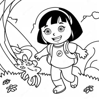 Dora The Explorer Adventure Coloring Page 11848-9704