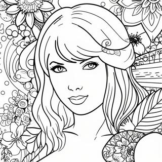 Taylor Swift Albums Coloring Page 11857-9708