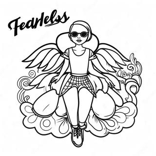 Fearless Album Cover Coloring Page 11858-9712