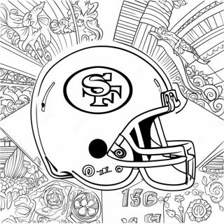 San Francisco 49ers Logo Coloring Page 11867-9714