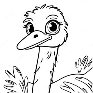 Ostrich Coloring Page 11877-9722