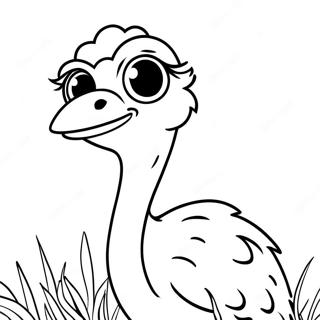 Ostrich Coloring Page 11877-9723