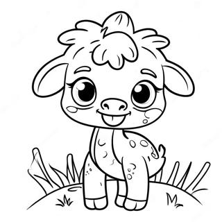 Cute Baby Ostrich Coloring Page 11878-9728