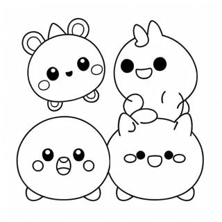 Cute Tsum Tsum Characters Coloring Page 11888-9733