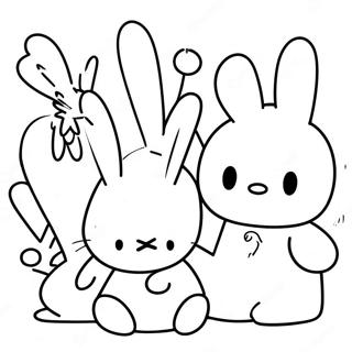 Miffy With Friends Coloring Page 11928-9766