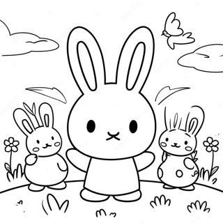 Miffy With Friends Coloring Page 11928-9768