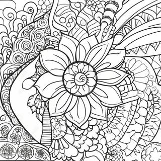 Tie Dye Coloring Pages