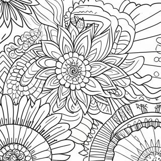 Tie Dye Patterns Coloring Page 11937-9770