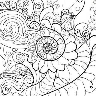 Colorful Tie Dye Swirls Coloring Page 11938-9774