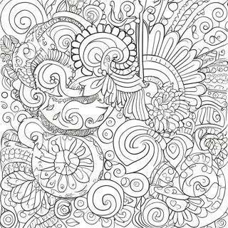 Colorful Number Patterns Coloring Page 11948-9784