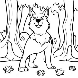 Alastor In A Spooky Forest Coloring Page 11958-9792