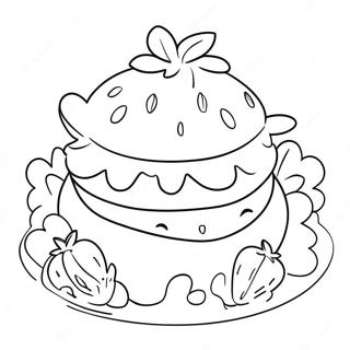 Old Original Strawberry Shortcake Coloring Page 11967-9794