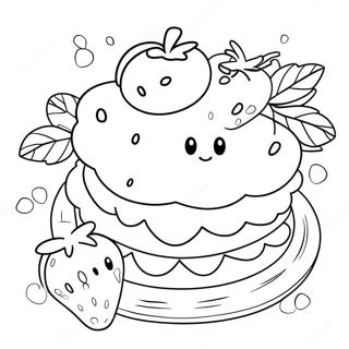 Old Original Strawberry Shortcake Coloring Page 11967-9795