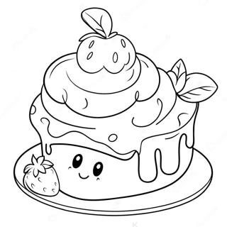 Old Original Strawberry Shortcake Coloring Page 11967-9796