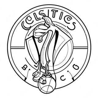 Celtics Logo Coloring Page 11977-9803