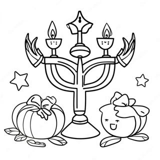 Cute Hanukkah Coloring Pages