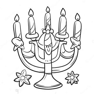 Cute Hanukkah Coloring Page 11987-9812