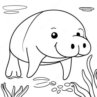 Manatee Coloring Page 11997-9818