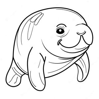 Manatee Coloring Page 11997-9819