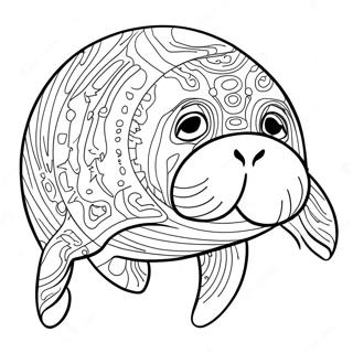 Manatee Coloring Page 11997-9820