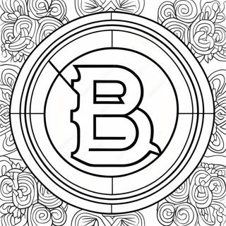 Bruins Logo Coloring Page 12007-9826