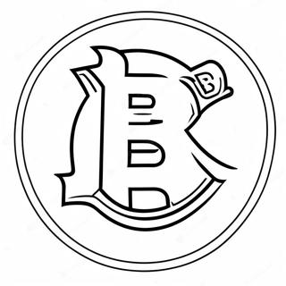 Bruins Logo Coloring Page 12007-9827