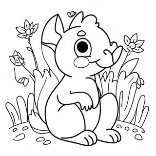 Spring Animal Coloring Page 12017-9834