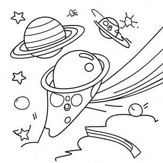 Galaxy Space Coloring Pages