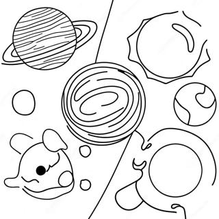 Colorful Planetary System Coloring Page 12028-9848