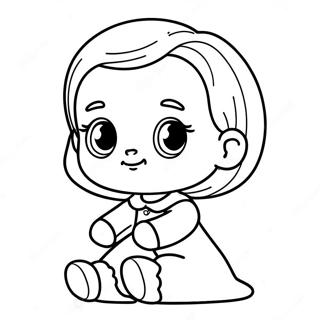 Cute Baby Alive Character Coloring Page 12038-9854