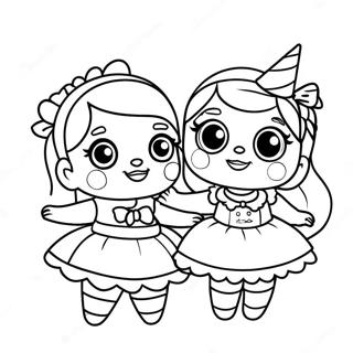 Lol Surprise Dolls Party Coloring Page 12068-9878