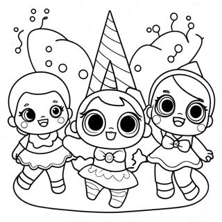 Lol Surprise Dolls Party Coloring Page 12068-9879