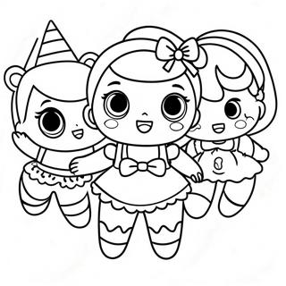 Lol Surprise Dolls Party Coloring Page 12068-9880