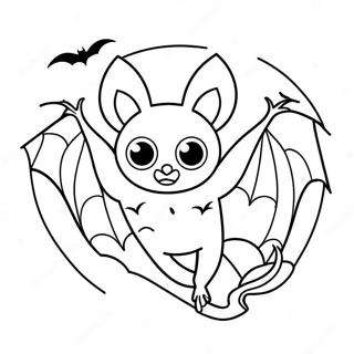 Halloween Bat Coloring Page 12107-9906