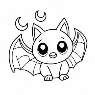 Halloween Bat Coloring Page 12107-9907