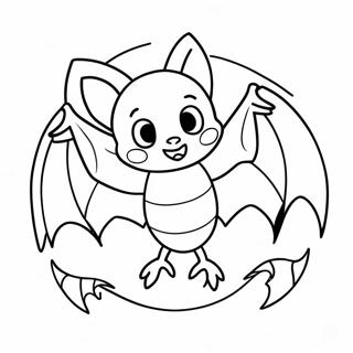 Halloween Bat Coloring Page 12107-9908