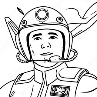 Maverick In Jet Coloring Page 12128-9927