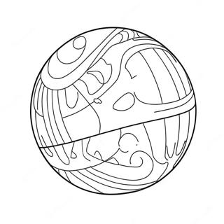 Colorful Bouncing Ball Coloring Page 12138-9935