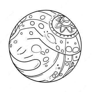 Colorful Bouncing Ball Coloring Page 12138-9936